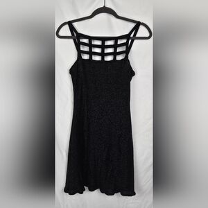 Urban Girl Vintage Glittery Prom Y2K Grunge Little Black Dress Women's sz M